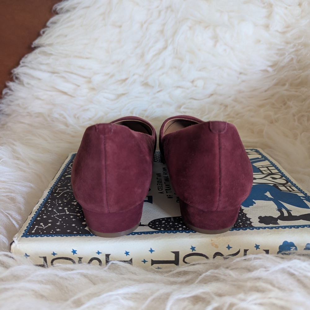 J. Crew Flats in Burgundy Suede - Picture 3 of 9